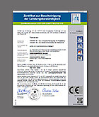 Certificate - CE Certification TECTUS